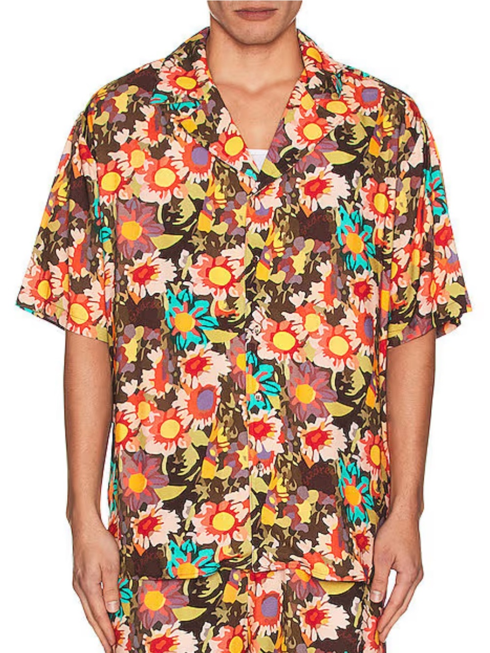 Siedres X Fwrd Mandarin Collar Short Sleeve Shirt Men’s XL Revolve